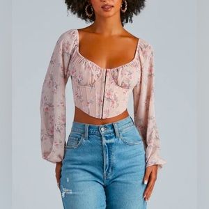 Windsor - Floral Bustier - Long Sleeve - Women's